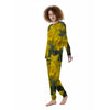 Flower Daffodil Yellow Print Women's Pajamas-grizzshop