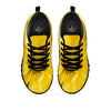 Flower Daisy Yellow Print Black Sneaker-grizzshop