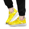 Flower Daisy Yellow Print White Athletic Shoes-grizzshop