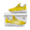 Flower Daisy Yellow Print White Athletic Shoes-grizzshop