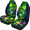 Flower Floral Power Universal Fit Car Seat Cover-grizzshop