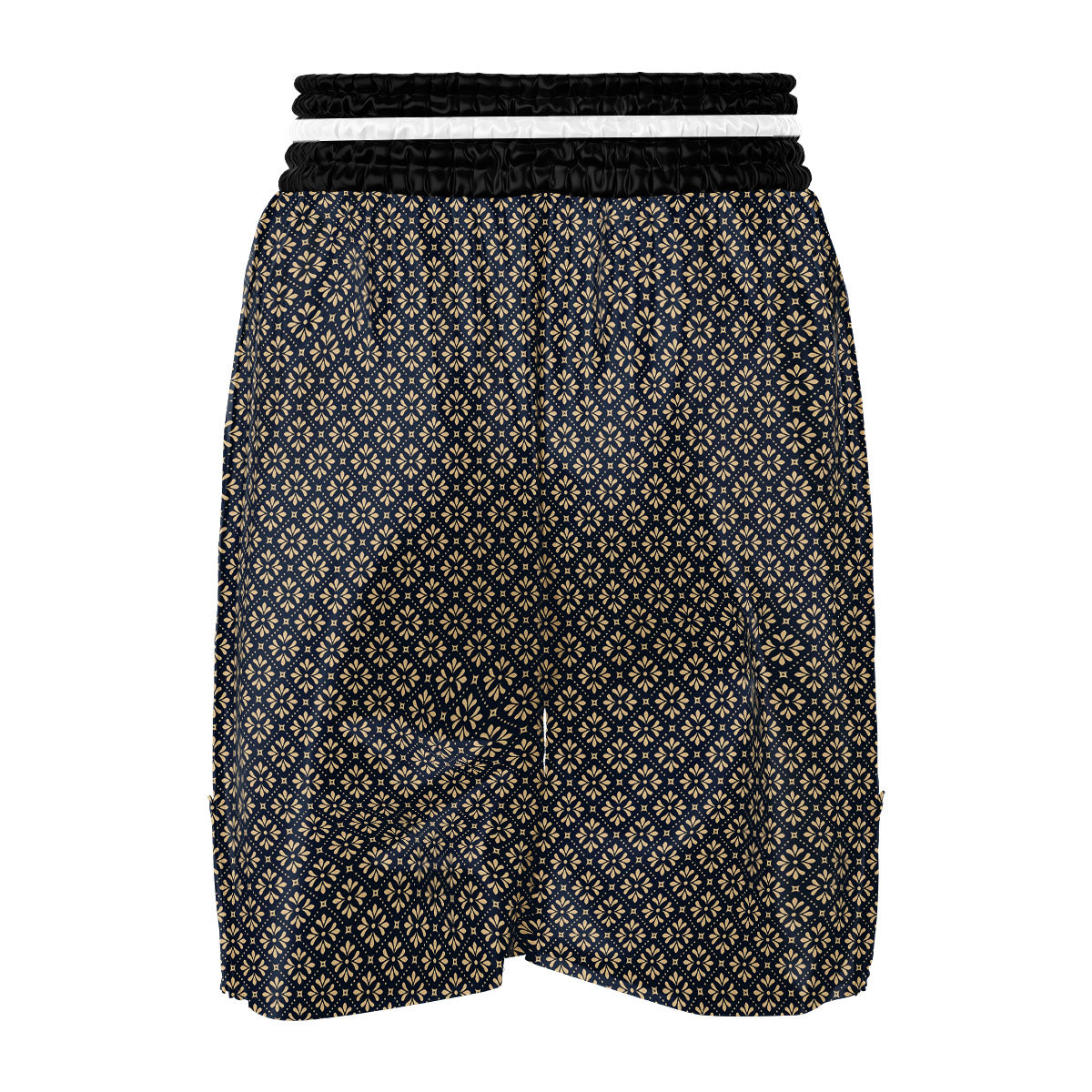 Flower Geometric Dot Print Pattern Boxing Shorts-grizzshop