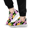 Flower Hawaiian Aloha Print White Athletic Shoes-grizzshop