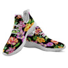 Flower Hawaiian Aloha Print White Athletic Shoes-grizzshop