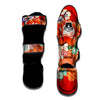 Flower Japanese Print Muay Thai Shin Guards-grizzshop