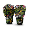 Flower Lily Water Print Pattern Boxing Gloves-grizzshop
