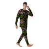 Flower Lily Water Print Pattern Men's Pajamas-grizzshop