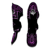 Flower Mandala Purple Print Muay Thai Shin Guards-grizzshop