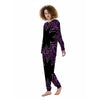 Flower Mandala Purple Print Women's Pajamas-grizzshop