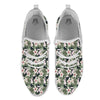 Flower Military Camouflage Print Pattern White Athletic Shoes-grizzshop