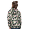 Flower Military Camouflage Print Pattern Women's Hoodie-grizzshop