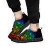 Flower Of Life Seven Chakras Print Black Sneaker-grizzshop