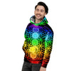 Flower Of Life Seven Chakras Print Men's Hoodie-grizzshop