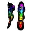 Flower Of Life Seven Chakras Print Muay Thai Shin Guards-grizzshop