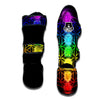 Flower Of Life Seven Chakras Print Muay Thai Shin Guards-grizzshop