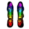 Flower Of Life Seven Chakras Print Muay Thai Shin Guards-grizzshop