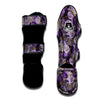 Flower Orchid Purple Print Pattern Muay Thai Shin Guards-grizzshop