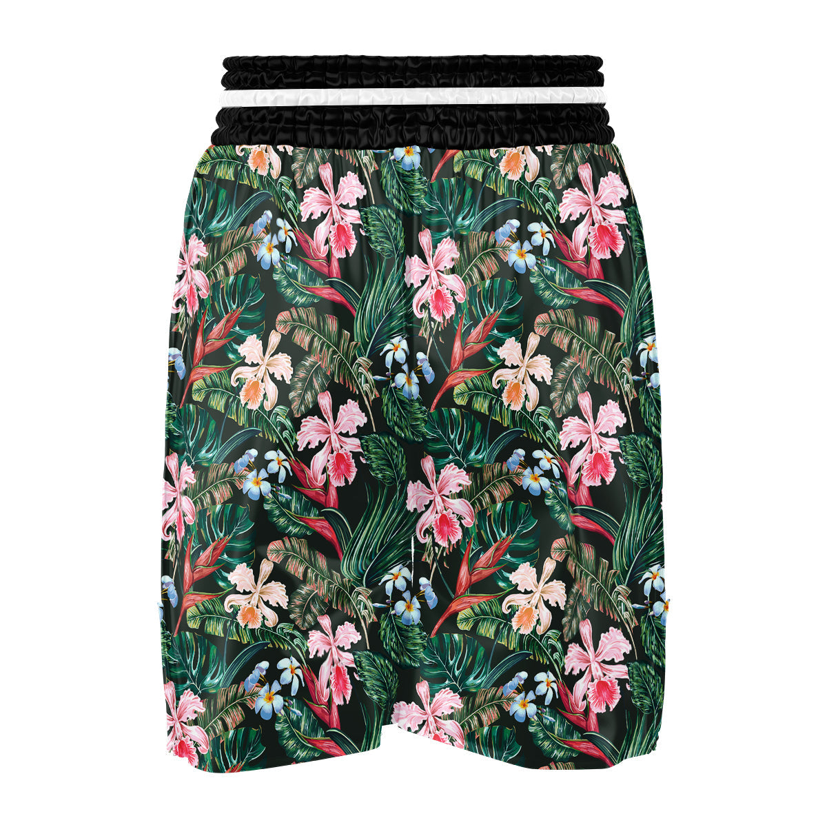 Flower Orchid Tropical Print Pattern Boxing Shorts-grizzshop