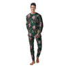 Flower Orchid Tropical Print Pattern Men's Pajamas-grizzshop