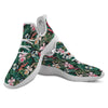 Flower Orchid Tropical Print Pattern White Athletic Shoes-grizzshop