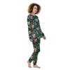 Flower Orchid Tropical Print Pattern Women's Pajamas-grizzshop