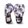 Flower Patchwork Pink Print Pattern Boxing Gloves-grizzshop