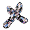 Flower Patchwork Pink Print Pattern Muay Thai Shin Guards-grizzshop