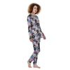 Flower Patchwork Pink Print Pattern Women's Pajamas-grizzshop