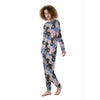 Flower Patchwork Pink Print Pattern Women's Pajamas-grizzshop