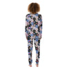 Flower Patchwork Pink Print Pattern Women's Pajamas-grizzshop