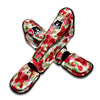 Flower Poinsettia Print Pattern Muay Thai Shin Guards-grizzshop