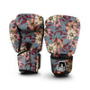 Flower Print Boxing Gloves-grizzshop