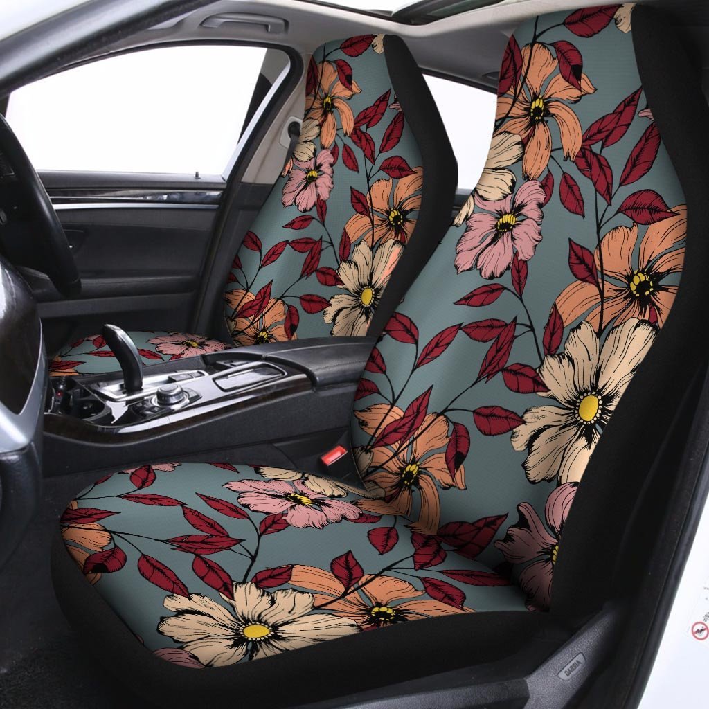 Flower Print Car Seat Covers-grizzshop