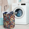 Flower Print Laundry Basket-grizzshop