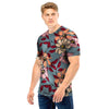 Flower Print Men T Shirt-grizzshop