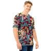 Flower Print Men T Shirt-grizzshop