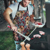 Flower Print Men's Apron-grizzshop