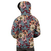 Flower Print Men's Hoodie-grizzshop