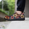 Flower Print Men's Sneakers-grizzshop