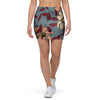 Flower Print Mini Skirt-grizzshop