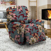 Flower Print Recliner Cover-grizzshop