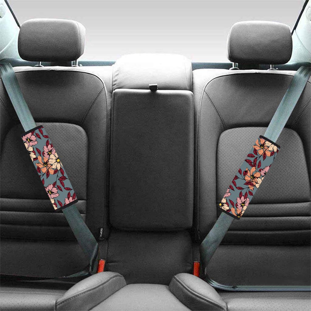 Flower Print Seat Belt Cover-grizzshop