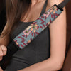 Flower Print Seat Belt Cover-grizzshop