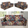 Flower Print Sofa Cover-grizzshop