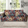 Flower Print Sofa Cover-grizzshop