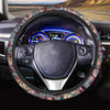 Flower Print Steering Wheel Cover-grizzshop