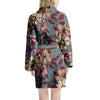 Flower Print Women's Robe-grizzshop