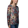 Flower Print Women's Sweatshirt-grizzshop