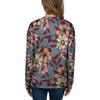 Flower Print Women's Sweatshirt-grizzshop