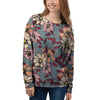 Flower Print Women's Sweatshirt-grizzshop